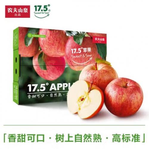 农夫山泉苹果 阿克苏 17.5度苹果 苹果 水果礼盒 实惠装（80-84mm）15枚